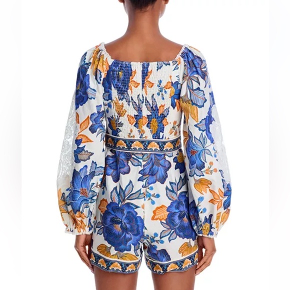 NWT FARM Rio Lace Trim Romper - Picture 5 of 10